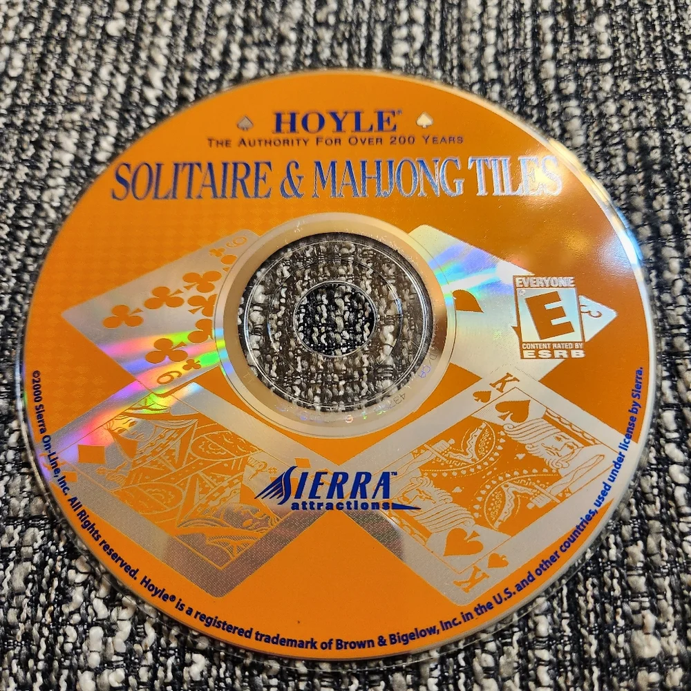 Hoyle Solitaire & Mahjong Tiles CD